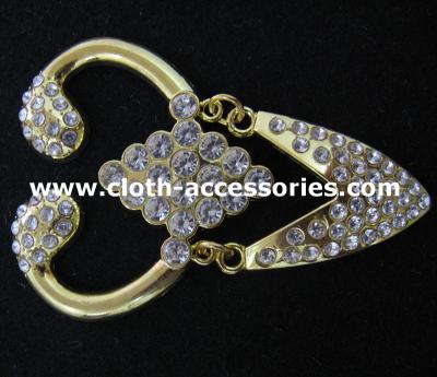 China Various Shape Metal Buckles For Straps , Rhinestone Plated Metal Belt Buckles for sale