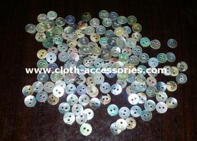 China Flatback Pearl Sea Shell Buttons / 2 Holes Round Natural Shell Buttons for sale