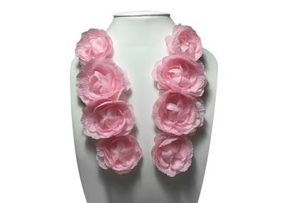 China Pink Fabric Wedding Floral Satin Fabric Flower Corsage For Women's Fashion Accessories Miscellaneous for sale