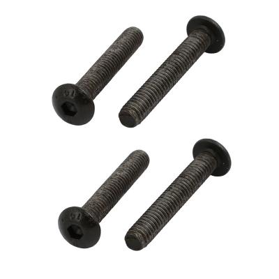 China 4pcs M4x25mm 10.9 Grade Reverse Hex Socket Left Hand Thread Screw Bolt Black 1171013 for sale