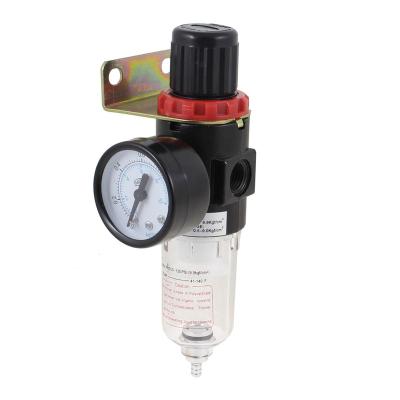 China AFR-2000 Polycarbonate Filter Regulator Air Treatment Unit W Pneumatic Pressure Gauge for sale