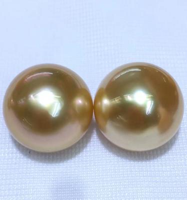 China Saltwater Pearl Pearl Button Natural Saltwater Gold Pearls Strong Breadshaped Pearl Necklace for sale