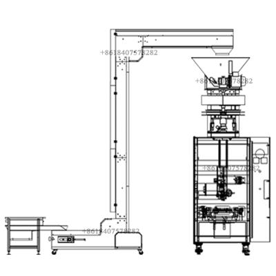 China Food Pet Food Snacks Tilting Packaging Machine Printing Bags 100g 500g 1kg 2kg 5kg OEM Customized Automatic Packing Machine for sale