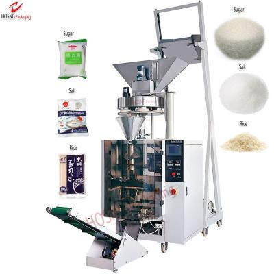 China Automatic Food Filling Rice Sugar Salt Granules Packing Machine With Volumetric Cups Feeder For Back Sealing Bag for sale