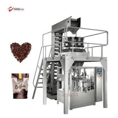 China Coffee Granule Premade Bag Pouch Chemical Automatic Weighing Rotary Packaging Machine for sale