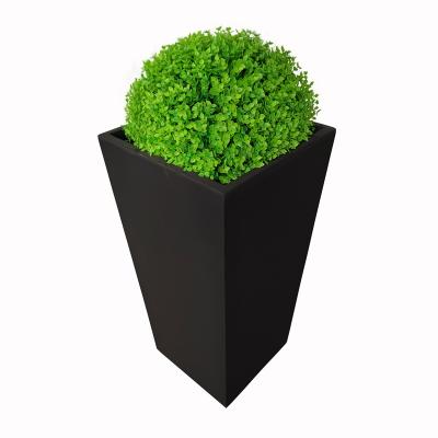 China Nordic style plant outdoor black flower planter WOODZI home large simply decoration wholesale for sale