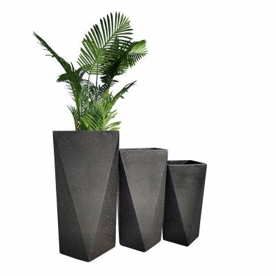 China Simply irregular shape flowerpot factory direct sales fiberglass flowerpot and planter for sale