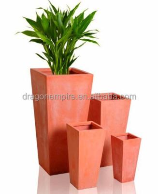 China Home Israel Most Popular Fiber Clay Terracotta Flower Pots for sale