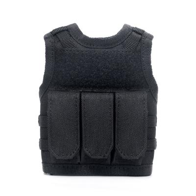 China Mini Tactical Vest Adjustable Beverage Vest Cover For Christmas Gift for sale