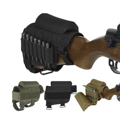 China Tactical Nylon Adjustable Buttstock Shell Holder Cheek Rest Pouch Pack With Ammo Carrier Case for sale