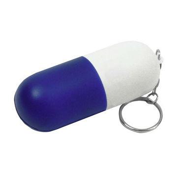 China Soft Toy Keychain Capsule PU Stress Ball for sale