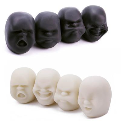 China Lelyi Rubber Hot Selling Caomaru Face Wreak Ball Anti-stress Face Ball Stress Release Changing Toy for sale