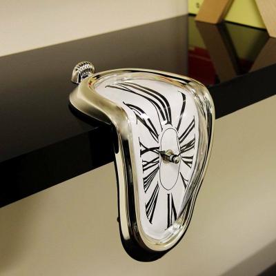 China Retro antique style creative L-shaped curved Lelyi clock manufacturer for sale