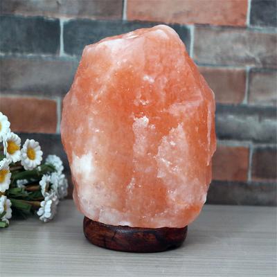 China EUROPEAN Lelyi Salt Lamp Himalayan Rose Salt Lamp Wooden Base Decoration for sale