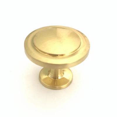 China Europe Style Modern Manufacture Brush Round Brass Furniture Knob Pull Handle For And Cabinet And Cupboard Cabinet Door for sale