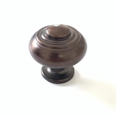 China Free Sample Modern Classic Elegant Round Brass Round Drawer Knobs Modern Simple Design Knob Handle Cabinet for sale