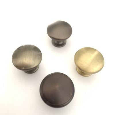 China 32mm Diameter Modern Zinc Alloy Round Brass Furniture Knob Pull Handle For Bathroom Living Room Kitchen Bedroom Cabinet Door for sale