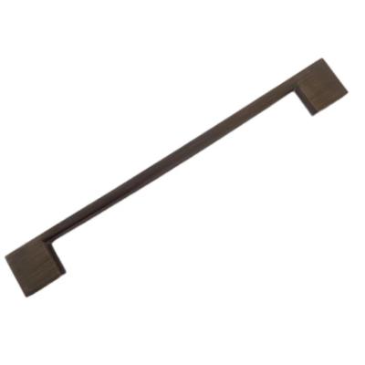 China 96mm 128mm 160mm 192mm Grain WashroomCabinet Handle Square Bedroom Cabinet Handle Dark Bronze Brass Wood Square 224mm for sale