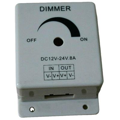 China High-power single way panel dimmer plastic shell led lamp manual rotary control box 89X59X35mm for sale