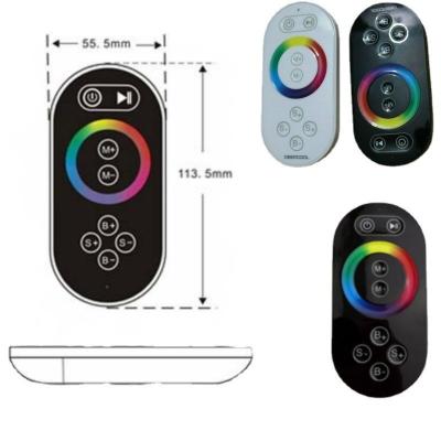 China Colorful RGB electrodeless touch dimmer shell RF8 key RF-free full touch controller plastic shell factory sales 114x56x23mm for sale