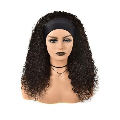 China Other Hot Sale Short Length Curly Headband Wigs 100% Machine Made Hair for sale