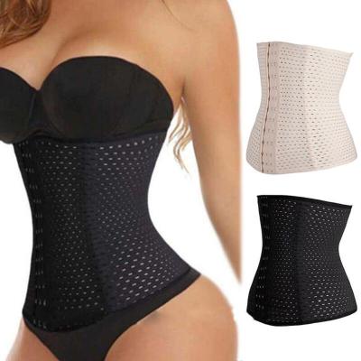 China Antibacterial Comfortable Breathable Adjustable 3 Rows Cinch Control Tummy Women Waist Cincher Trimmer for sale