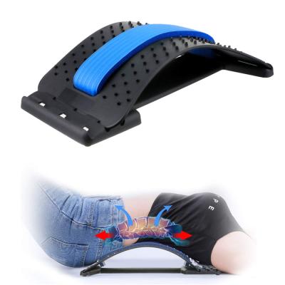 China Advanced PP Material 3 in 1 Adjustable Home Fitness Massage Muscle Stretcher Magnetic Back Corrector Equipment for sale