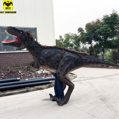 China Amusement Park HLT Life Size Realistic Performance Show Dinosaur Costume For Park for sale