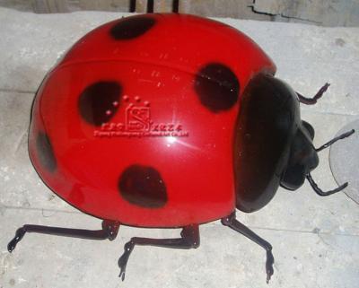 China Large Size Amusement Park Insects Ladybug Robotic Model for sale