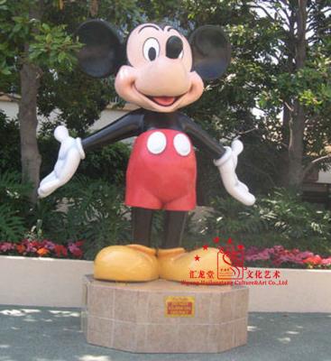 China Amusement Park Fiberglass Mickey Mouse Statue Playground Attractive Facilities for sale