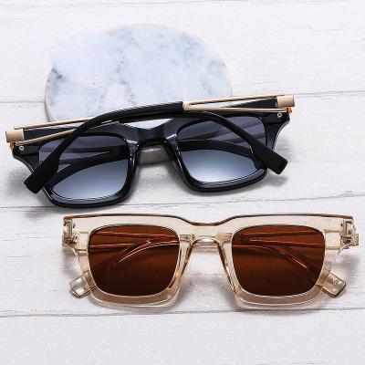 China 2023 Fashion Sunglasses Square Metal Frames Sunglasses 2023 Luxury Men Fashion Uv400 Vintage Designer Women Glass Sun Acetate Sunglasses for sale