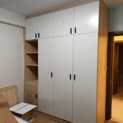 China Factory Design 3 Door Bedroom Wardrobe High Quality Metal Steel Adjustable(Height)Clothes Cabinet for sale