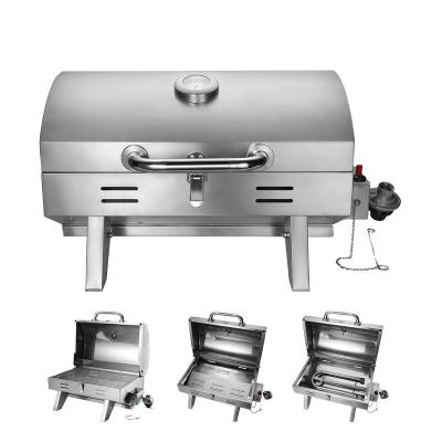 China Height Table Top Or Yard Adjustable Camp Mordern Style Outdoor Stainless Steel Smoker Kitchen Gas Grill BBQ for sale