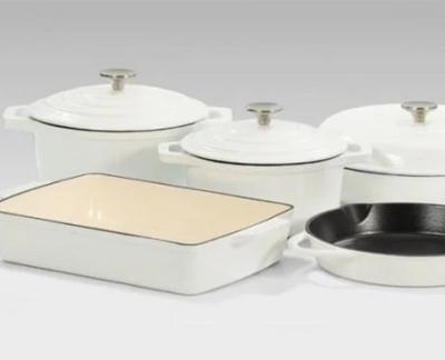 China Sustainable 5 PCS SET Enamel Melt Cookware Set for sale