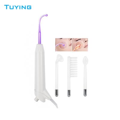 China Portable High Frequency Face Lift Face Massager Violet Ray Wand Facial Machine for sale