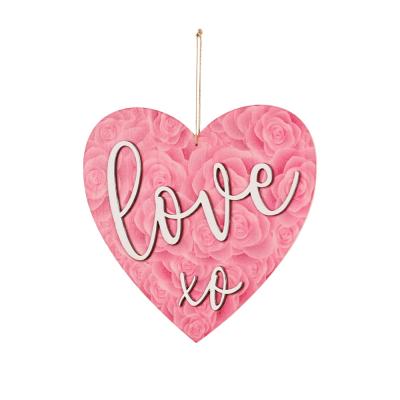 China Modern Wholesale Hot Selling Love Heart Shape Valentines Day Hangings Sweet Valentines Day Hangings for sale