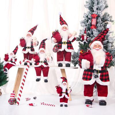 China Santa Doll Table Decor Christmas Collectible Claus Decorations Figures Christmas Standing Figurines Chirstmas Decor Product Figure for sale