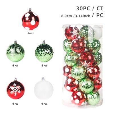 China Festival Home Decoration Plastic Christmas Ball Ornament For Home Decorations Xmas Decoration Christmas Baubles Ball for sale