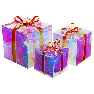 China New Arrivals Shopping Mall Color Decorative Dream Outdoor Disposable Gift Box Delivery Timely Led Lights for sale