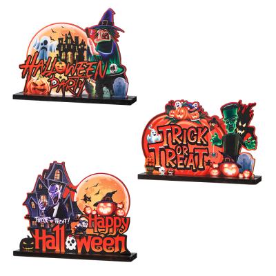 China Modern Best Selling High Quality Halloween Decoration Wooden Vertical Halloween Decoration for sale