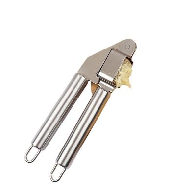 China Best Selling CLASSIC Garlic Press Stainless Steel Kitchen Handle Extrusion Garlic Easy To Clean for sale