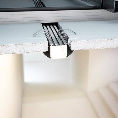 China Acid Resistance 40*40 Trimless Recessed High Quality Led Linear Profiles T Slot For Aluminum Light Box Profile Channel for sale