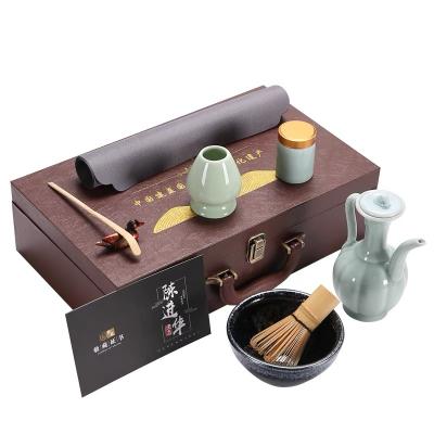 China Tea Container Matcha Brush Song Dynasty Matcha Tea Maker Tool Tea Set Stocked Gift Box for sale