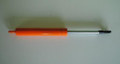 China Standard Cylinder Orange Color Metal Industrial Gas Springs , Automotive Gas Struts for sale