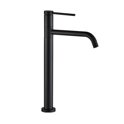 China Bathroom Copper Mixer Tap Modern Sink Faucet Water Black Faucet Cold And Hot Basin Faucet for sale