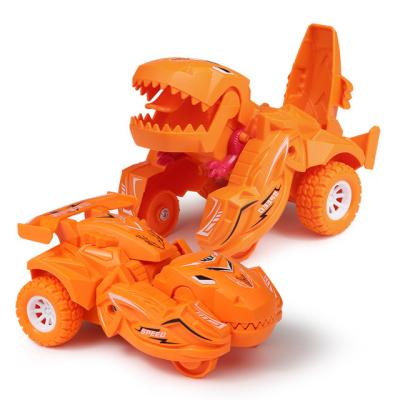 China Safe and Environmental Friendly Toys Toddler Back Pulling Goods Dinosaur Building Vehicles Collectable Set Transformation Transforming Robots For Children for sale