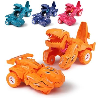 China Safe and Environmentally Friendly Christmas Gift Dinosaur Car Collision Deformation Car Transformation Inertia Sliding Amazing Gifts Kids Kids Boys and Girls Play for sale