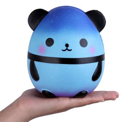 China 2021 New Design Stuffed Toy Slow Rising Jumbo Colorful Squishy Cartoon Panda Penguin Other Toys Good for sale