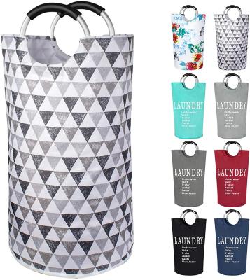 China Sustainable Large Target Fabric Laundry Hamper With Handles Laundry Hamper Bag For Bathroom Collapsible Laundry Hamper for sale