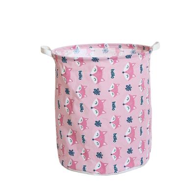 China Sustainable Cute Clothes Baskets For Laundry With Handle Collapsible Baskets For Kids for sale